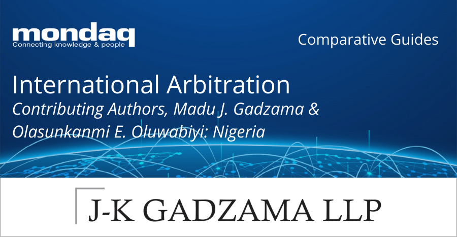 Mondaq - Comparative Guide: International Arbitration - Nigeria